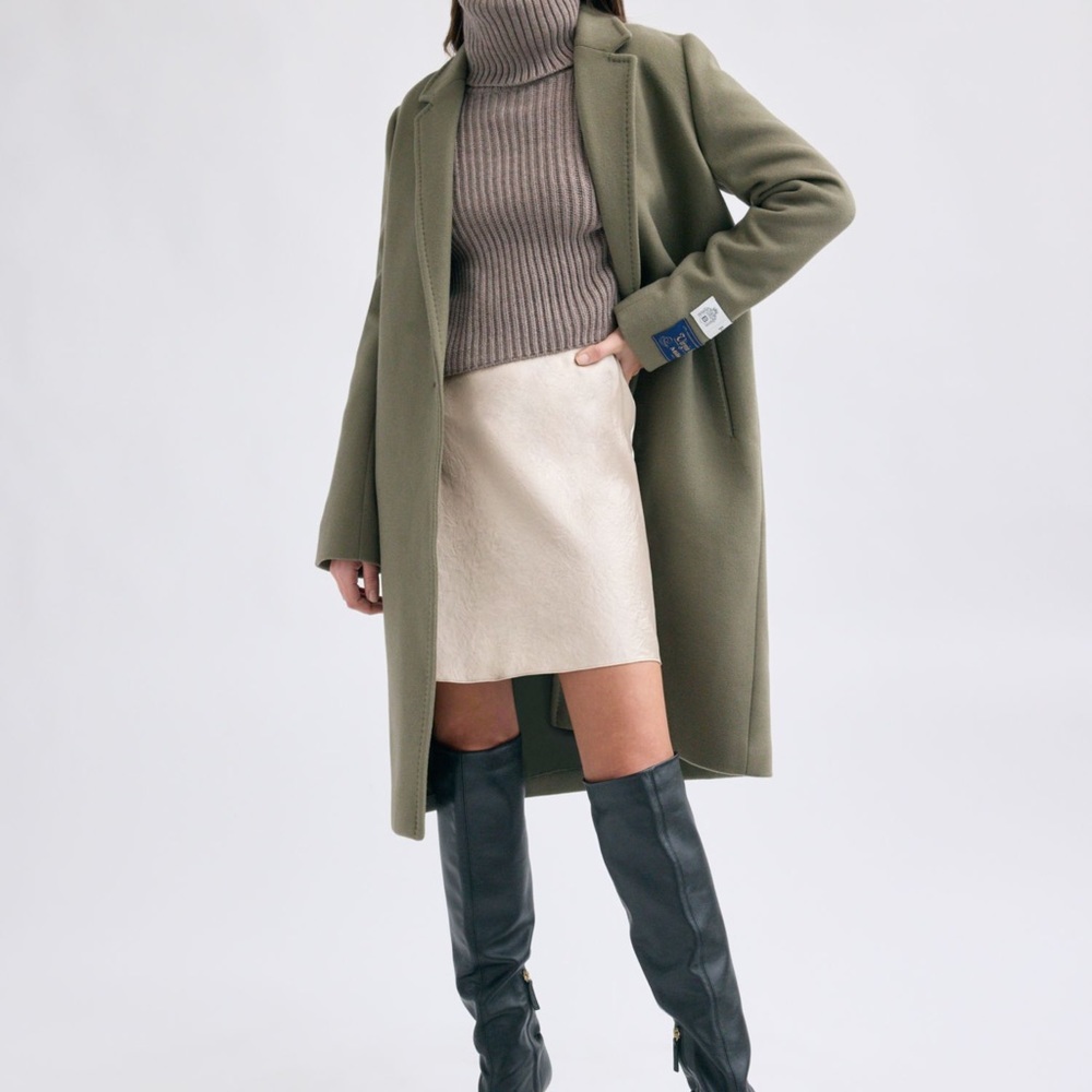 Aritzia short slip skirt pink 10 Babaton